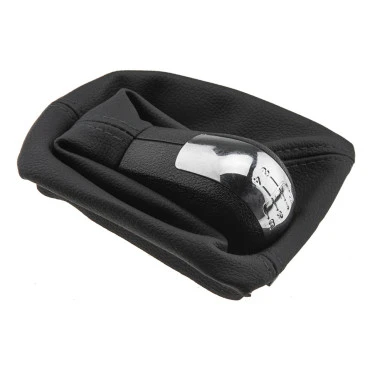Skoda Octavia II 2004-2013 / Yeti 2009-2017 πόμολο λεβιέ 5 ταχυτήτων με φούσκα μαύρο χρωμίου (OE 1Z1711113G) NTY