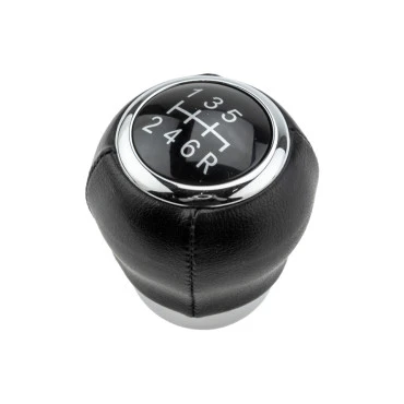 Subaru Impreza III 2007-2014 / Forester III 2008+ / Legacy V 2008-2014 πόμολο λεβιέ 6 ταχυτήτων μαύρο με ασημί NTY