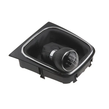 VW Golf V 2003-2009 / VI 2008-2016 / Plus 2005-2013 / Jetta Mk5 2005-2010 πόμολο λεβιέ 6 ταχυτήτων με φούσκα μαύρο (OE 1K0711113CG) NTY