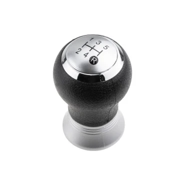 Toyota Auris 2006-2012 / Yaris II 2005-2014 πόμολο λεβιέ 5 ταχυτήτων ασημί με μαύρο NTY