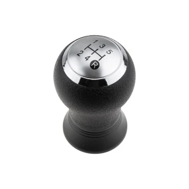 Toyota Auris 2006-2012 / Yaris II 2005-2014 πόμολο λεβιέ 5 ταχυτήτων μαύρο με ασημί NTY
