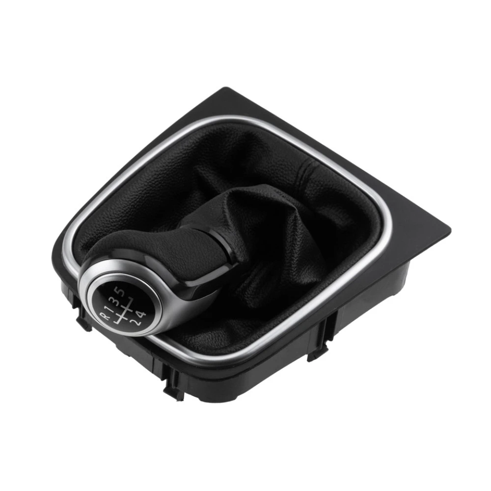 VW Golf V 2003-2009 / VI 2008-2016 πόμολο λεβιέ 5 ταχυτήτων με φούσκα μαύρο με ασημί NTY VW Golf V 2003-2009 / VI 2008-2016 πόμολο λεβιέ 5 ταχυτήτων με φούσκα μαύρο με ασημί NTY