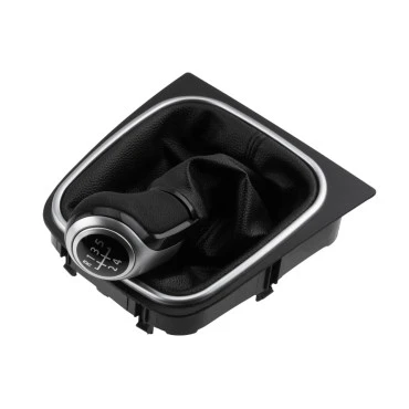 VW Golf V 2003-2009 / VI 2008-2016 πόμολο λεβιέ 5 ταχυτήτων με φούσκα μαύρο με ασημί NTY