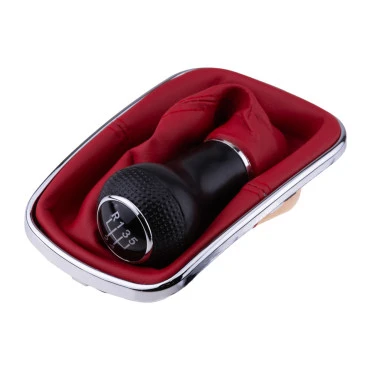 VW Golf IV 1997-2005 / Bora 1998-2005 πόμολο λεβιέ 5 ταχυτήτων με φούσκα κόκκινο NTY