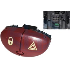 Peugeot 206 1998-2012 διακόπτης Alarm NTY (OE 6554L0) 5pin - 1τμχ