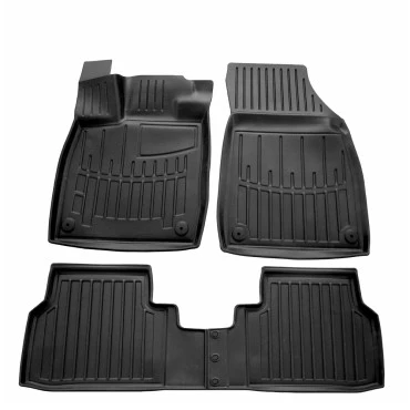 Audi Q4 E-Tron 5D (2021+) / VW ID.4 (2020+)  λαστιχένια μαύρα πατάκια σκαφάκια RACE AXION - 4τμχ