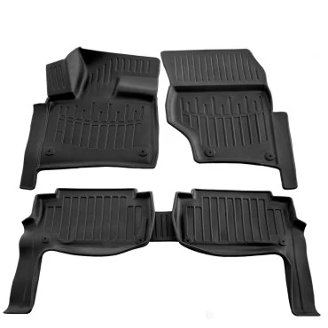 Audi Q7 5D (2005-2015) λαστιχένια μαύρα πατάκια σκαφάκια RACE AXION - 5τμχ