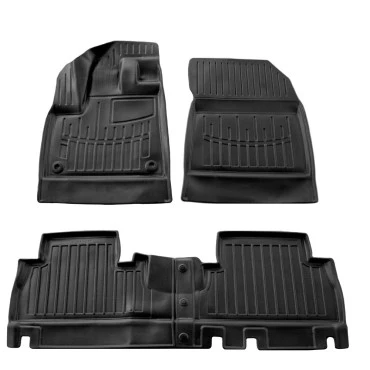 Citroen Berlingo III 5D με υποβραχιόνιο (2018+)  λαστιχένια μαύρα πατάκια σκαφάκια RACE AXION - 4τμχ