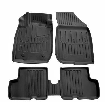 Dacia Duster 2x4 (2015-2018) / Dacia Duster 2x4 5D (2010-2015) λαστιχένια μαύρα πατάκια σκαφάκια RACE AXION - 5τμχ