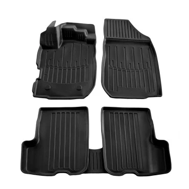 Dacia Logan II & MCV 5D (2012-2020) λαστιχένια μαύρα πατάκια σκαφάκια RACE AXION - 5τμχ