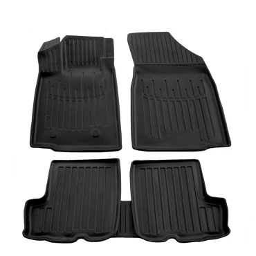 Dacia Sandero 5D / Sandero Stepway 5D (2008-2012) λαστιχένια μαύρα πατάκια σκαφάκια RACE AXION - 5τμχ