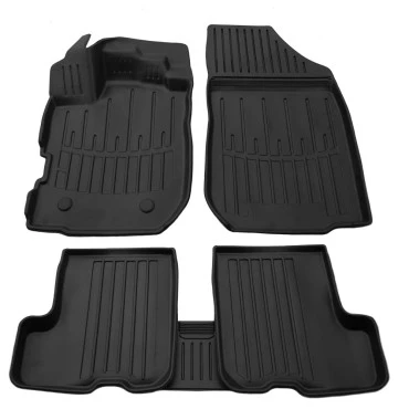 Dacia Sandero / Sandero Stepway (2012-2020) λαστιχένια μαύρα πατάκια σκαφάκια RACE AXION - 4τμχ