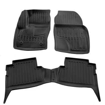 Ford C-Max 5D Βενζίνη (2010-2019) λαστιχένια μαύρα πατάκια σκαφάκια RACE AXION - 4τμχ