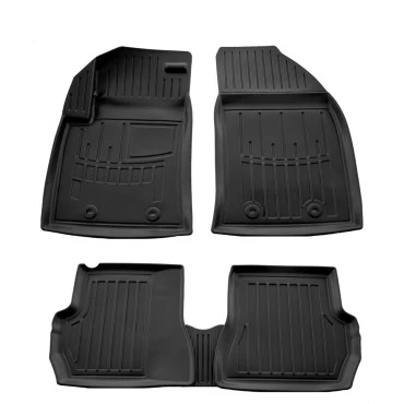 Ford Fiesta 5D (2002-2008) λαστιχένια μαύρα πατάκια σκαφάκια RACE AXION - 5τμχ