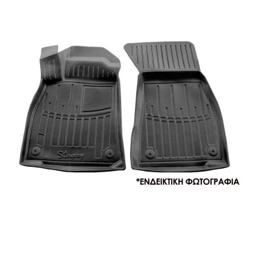 Ford Fiesta 5D (2008-2017) λαστιχένια μαύρα πατάκια σκαφάκια RACE AXION - 4τμχ
