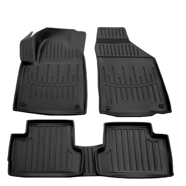 Jeep Cherokee (KL) 5D (2013+) λαστιχένια μαύρα πατάκια σκαφάκια RACE AXION - 4τμχ