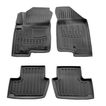 Jeep Compass (2006-2016) λαστιχένια μαύρα πατάκια σκαφάκια RACE AXION - 4τμχ
