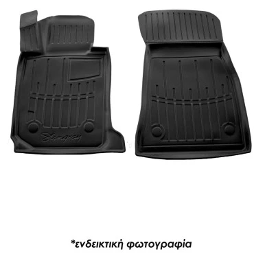  Jeep Wrangler JK 3D (2007-2018) λαστιχένια μαύρα πατάκια σκαφάκια RACE AXION - 2τμχ