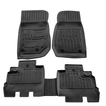 Jeep Wrangler JK 5D (2007-2018) λαστιχένια μαύρα πατάκια σκαφάκια RACE AXION - 5τμχ