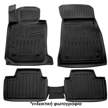 Jeep Wrangler JL 3D (2018+) λαστιχένια μαύρα πατάκια σκαφάκια RACE AXION - 5τμχ
