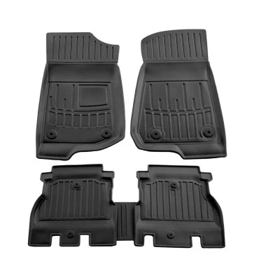Jeep Wrangler JL 5D (2018+) λαστιχένια μαύρα πατάκια σκαφάκια RACE AXION - 5τμχ
