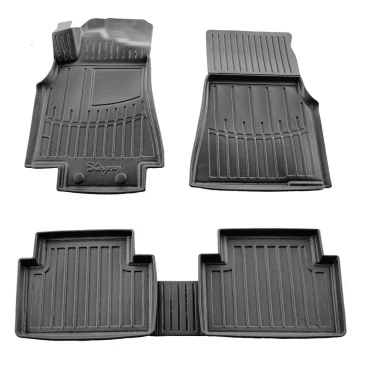 Mercedes A-class W169 (2004-2012) λαστιχένια μαύρα πατάκια σκαφάκια RACE AXION - 4τμχ