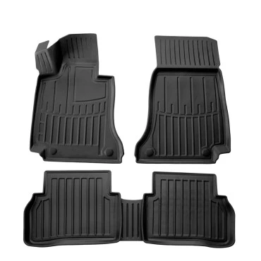Mercedes C-class W205 (2014-2021) λαστιχένια μαύρα πατάκια σκαφάκια RACE AXION - 4τμχ
