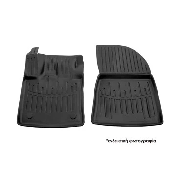 Mercedes Citan W415 (2012-2020) / Renault Kangoo (2008-2020) λαστιχένια μαύρα πατάκια σκαφάκια RACE AXION - 2τμχ