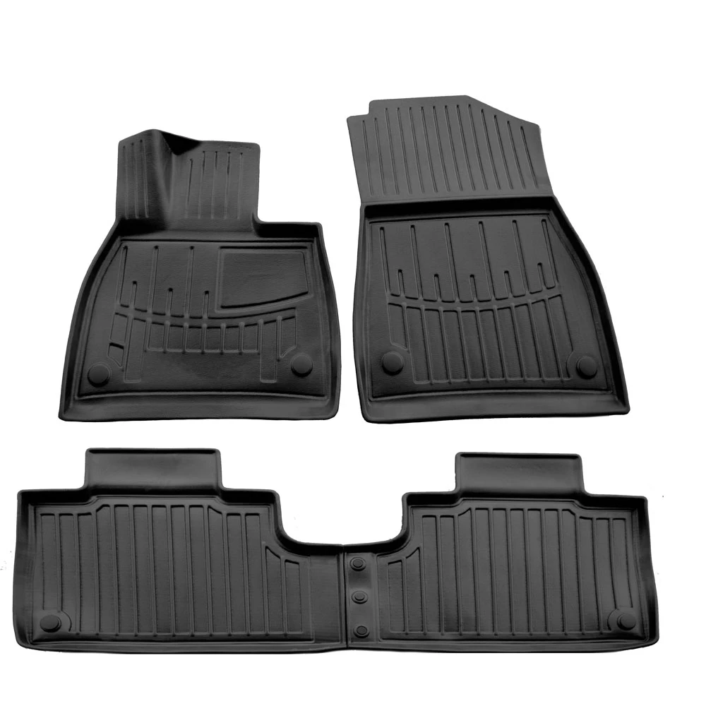 Mercedes EQS X296 SUV (2022+) λαστιχένια μαύρα πατάκια σκαφάκια RACE AXION - 4τμχ