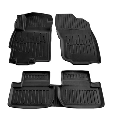 Mitsubishi Lancer X 4/5D (2007-2015) λαστιχένια μαύρα πατάκια σκαφάκια RACE AXION - 5τμχ
