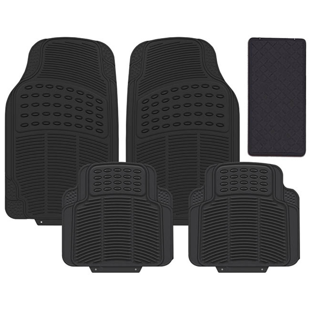 Πατάκια αυτοκινήτου Sport Fidelity μαύρα 5τμχ