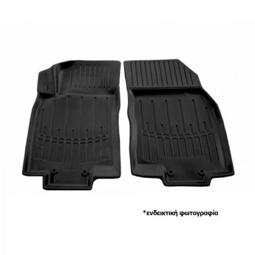 Nissan Leaf ZE0 (2010-2017) λαστιχένια μαύρα πατάκια σκαφάκια RACE AXION - 2τμχ