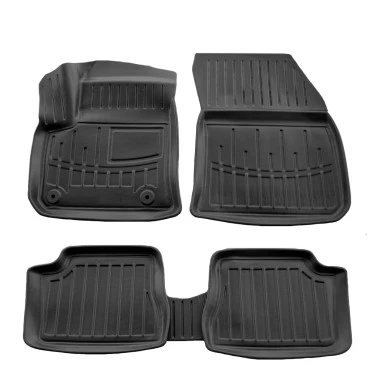 Opel Corsa-E (2019+) / Opel Mokka-E (2021+) / Peugeot E-208 5D (2020+) λαστιχένια μαύρα πατάκια σκαφάκια RACE AXION - 4τμχ