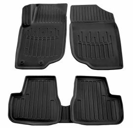 Peugeot 207 5D (2006-2012) λαστιχένια μαύρα πατάκια σκαφάκια RACE AXION - 5τμχ