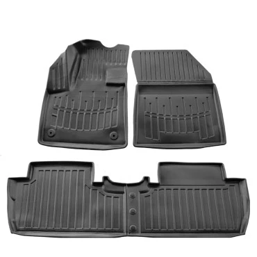 Peugeot 5008 5D (2017+) λαστιχένια μαύρα πατάκια σκαφάκια RACE AXION - 4τμχ