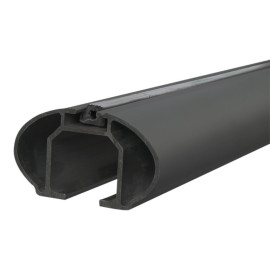 Μπάρες οροφής αλουμινίου μαύρες Menabo Tiger Black 118,5cm για αυτοκίνητα με Flush και Raised Rails - 2τμχ