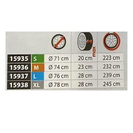 Κάλυμμα εξωτερικής ρεζέρβας για Jeep (PVC - Αδιάβροχο - Μαύρο) - 76x28x239cm (L)