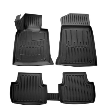 BMW Σειρά 3 E46 4/5D (1998-2006) λαστιχένια μαύρα πατάκια σκαφάκια RACE AXION - 4τμχ