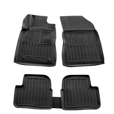 Citroen C3 5D (2016+) λαστιχένια μαύρα πατάκια σκαφάκια RACE AXION - 4τμχ