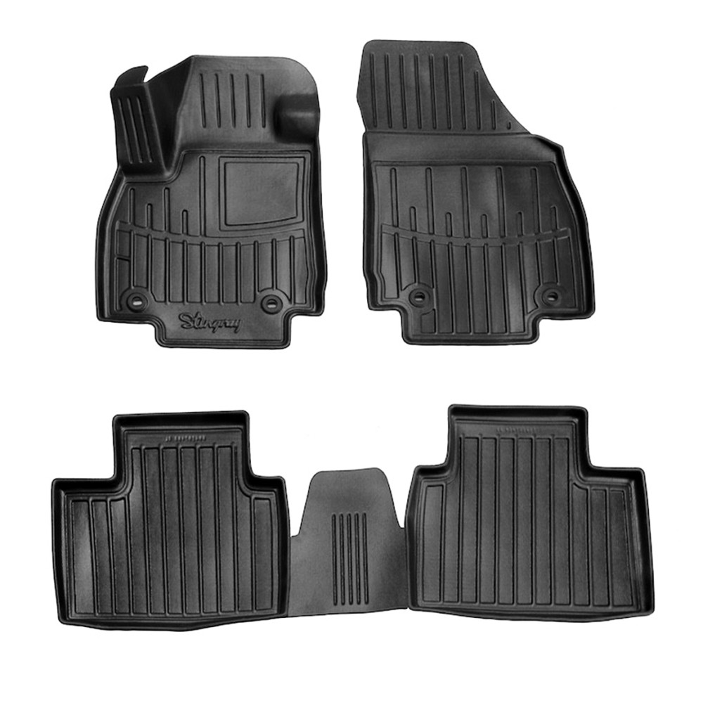 MG ZS II Hybrid (2024+) 5 Door λαστιχένια μαύρα πατάκια σκαφάκια RACE AXION - 4τμχ