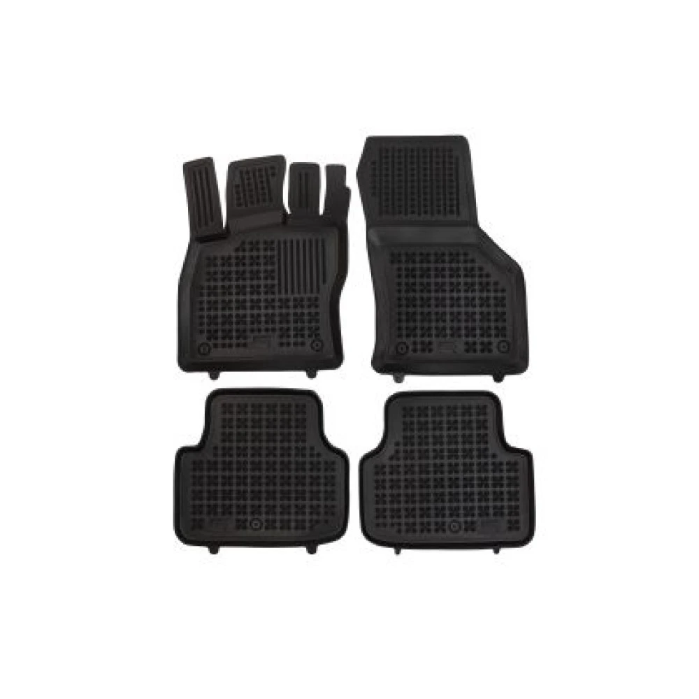 Skoda Octavia (2024+) liftback facelift except hybrid λαστιχένια μαύρα πατάκια σκαφάκια Rezaw Plast - 4τμχ