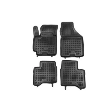 Suzuki Swift (2019-2024) / Hybrid λαστιχένια μαύρα πατάκια σκαφάκια Rezaw Plast - 4τμχ