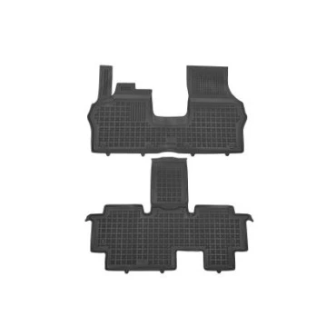 Vw ID.Buzz Electric (2022+) 5θεσιο λαστιχένια μαύρα πατάκια σκαφάκια Rezaw Plast - 2τμχ