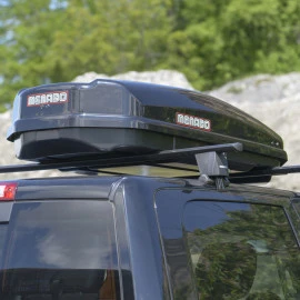 Μπαγκαζιέρα οροφής Menabo Satellite 330 BLACK μαύρη γυαλιστερή