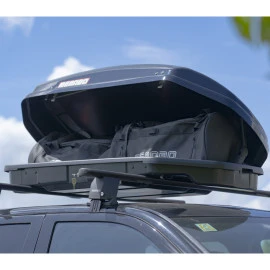 Μπαγκαζιέρα οροφής Menabo Satellite 330 BLACK μαύρη γυαλιστερή