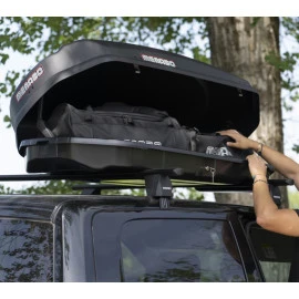 Μπαγκαζιέρα οροφής Menabo Satellite 330 DARK μαύρη ματ