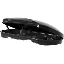 Μπαγκαζιέρα οροφής Menabo Satellite 550 DUO BLACK με διπλό άνοιγμα μαύρη γυαλιστερή