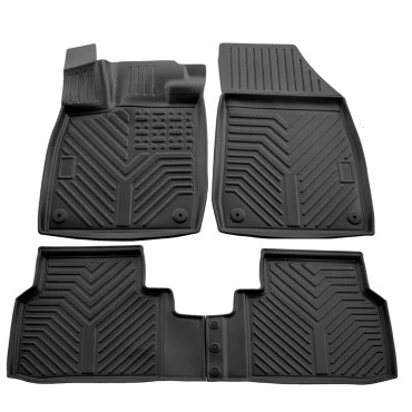 Skoda Enyaq 5D (2021+) / VW ID.4 Crozz (2020+) / ID.5 (2021+) λαστιχένια μαύρα πατάκια σκαφάκια RACE AXION - 4τμχ