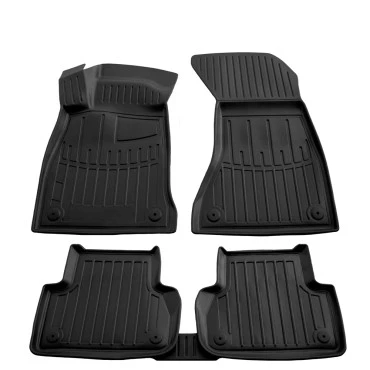 Audi A4 B9 4/5D (2015+) / A5 Sportsback F5 5D (2016+) λαστιχένια μαύρα πατάκια σκαφάκια RACE AXION - 4τμχ