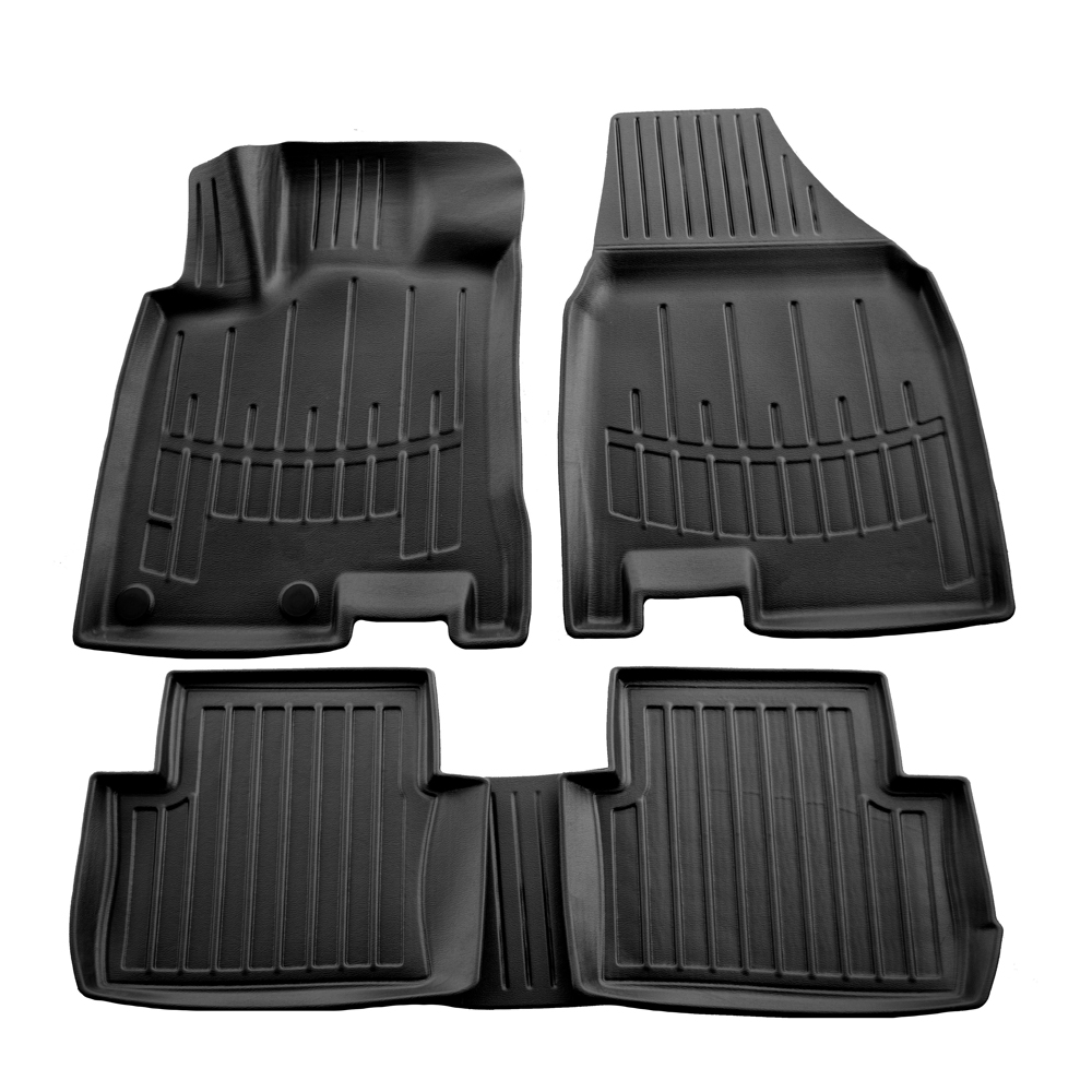 Nissan Qashqai +2 J10 5D (2008-2014) λαστιχένια μαύρα πατάκια σκαφάκια RACE AXION - 4τμχ